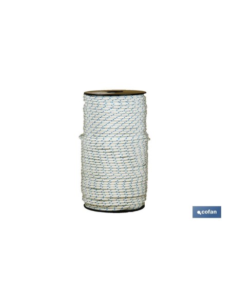 CARRETE CUERDA ESP. ARRANQUE 4 MM 100 MTS BCO