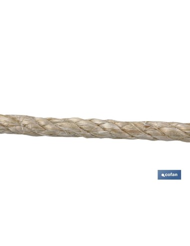 CUERDA SISAL 4 CABOS 16 MM 25 MTS NATURAL