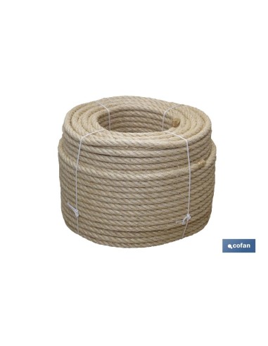 CUERDA SISAL 4 CABOS 18 MM 100 MTS NATURAL