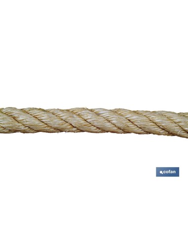 CUERDA SISAL 4 CABOS 18 MM 100 MTS NATURAL