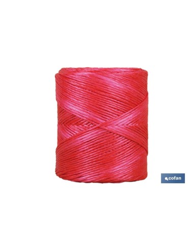BOBINA HILO RAFIA/ 600 750 GRS ROJO