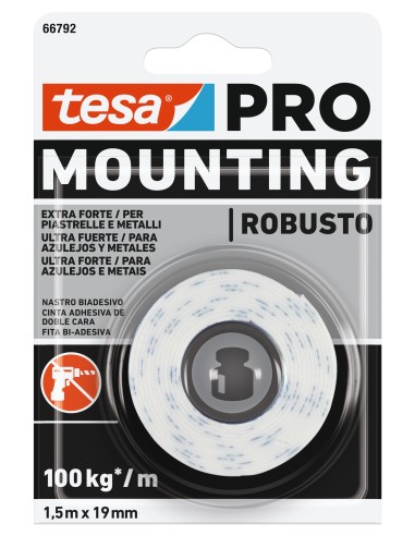 CINTA DOBLE CARA MOUNTING PRO ULTRA STRONG 1,5MX19MM