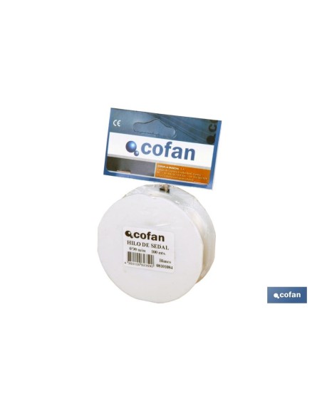 BLISTER HILO DE SEDAL 0.9 MM 100 MTS BLANCO