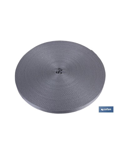 ROLLO CINTA PERSIANA 14MM X 50 M. GRIS