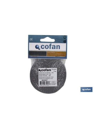 BLISTER CINTA PERSIANA MINI 14MM X 6 M.(GRIS)
