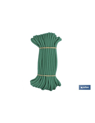 MADEJA CUERDA TRENZADA POLI 10MM 10M NEGRO