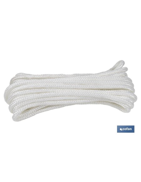 MADEJA CORDÓN POLIÉSTER REFORZADO 5 MM 5 M BLANCO