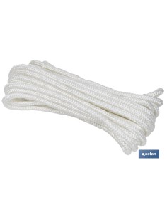 MADEJA CORDÓN POLIÉSTER REFORZADO 5 MM 10 M BLANCO 2
