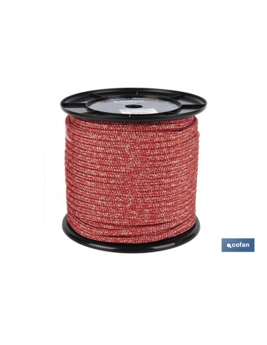 CARRETE DRIZA NÁUTICA 14 MM 100 M ROJO