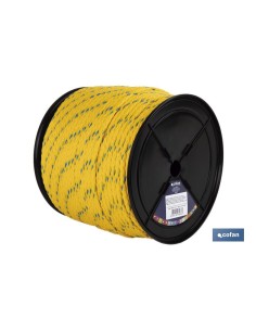 CARRETE CUERDA NÁUTICA MULTIUSOS 8 MM 200 M AMARILLO/AZUL 2