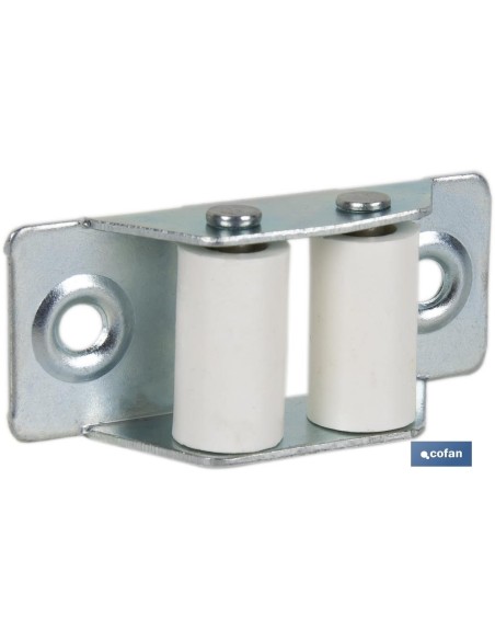 PASACINTAS METÁLICO CON RODILLO DE NYLON 21X50 MM