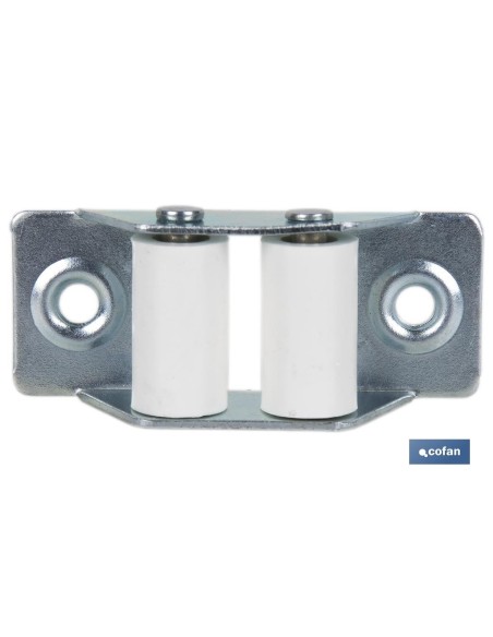 PASACINTAS METÁLICO CON RODILLO DE NYLON 21X50 MM