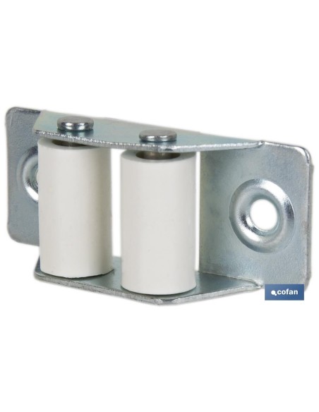 PASACINTAS METÁLICO CON RODILLO DE NYLON 21X50 MM