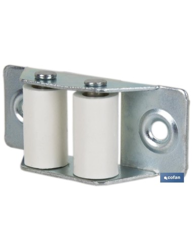 PASACINTAS METÁLICO CON RODILLO DE NYLON 31X65 MM VENTA UNITARIA