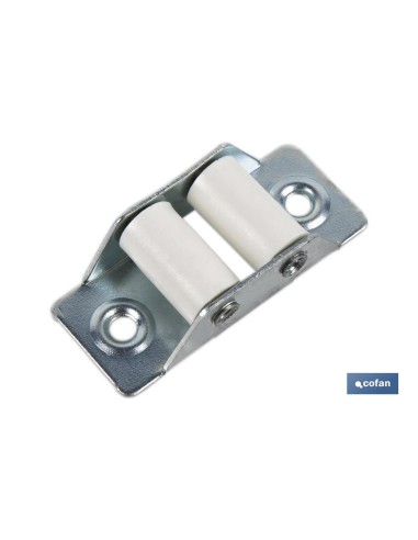 PASACINTAS METÁLICO CON RODILLO DE NYLON 31X65 MM VENTA UNITARIA