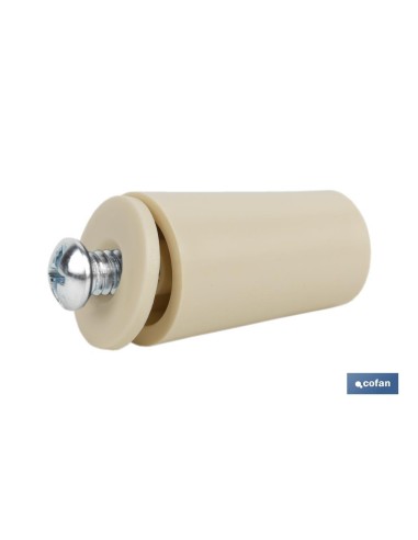 TOPE PERSIANA 40 MM MARFIL CON TORNILLO M-6