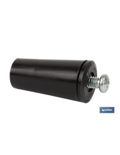 TOPE PERSIANA 40 MM MARRÓN CON TORNILLO M-6 2