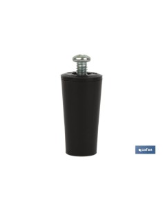TOPE PERSIANA 40 MM MARRÓN CON TORNILLO M-6 VENTA UNITARIA