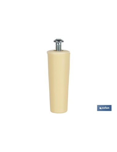 TOPE PERSIANA 60 MM MARFIL CON TORNILLO M-6 VENTA UNITARIA