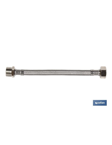 CONEXIÓN FLEXIBLE INOX M1/2- H1/2 20 CM.