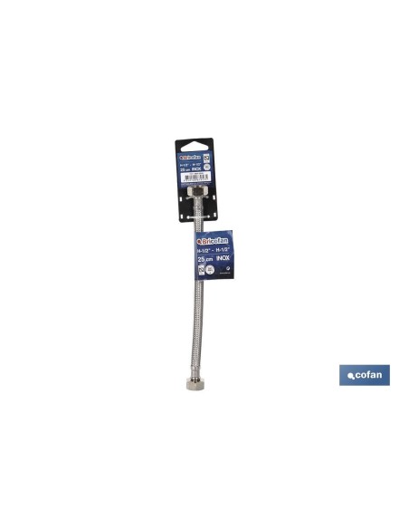 CONEXIÓN FLEXIBLE INOX M1/2- H1/2 20 CM.