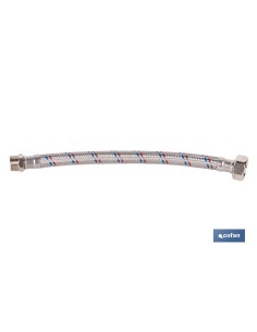 CONEXIÓN FLEXIBLE INOX PARA TERMO M1/2 - H3/4 30 CM.