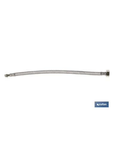 CONEXIÓN FLEXIBLE INOX M10x1 - H1/2 35 CM.