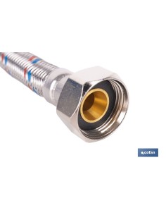 CONEXIÓN FLEXIBLE INOX PARA TERMO M1/2 - H3/4 40 CM. 2