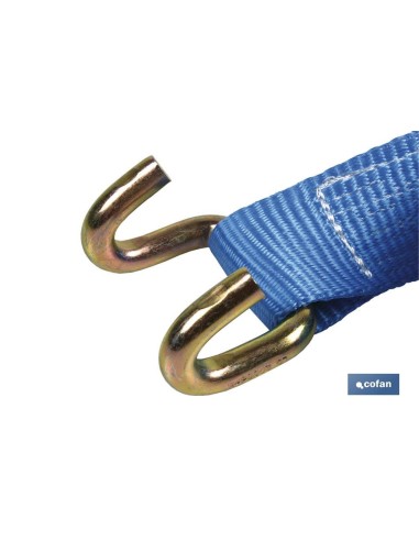 CINTA 7,5 MTS + GANCHO ABIERTO 5000 KGS