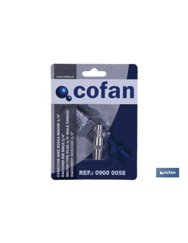 CONECTOR AIRE ROSCA MACHO 3/8