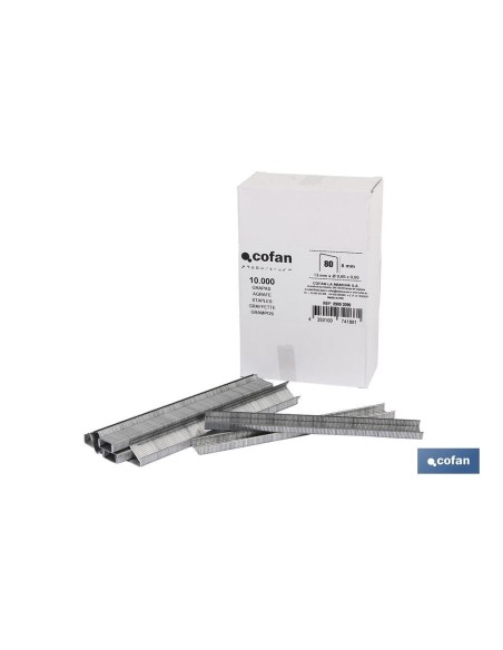 CAJA DE GRAPAS 80 / 10 mm (10.000 PCS)