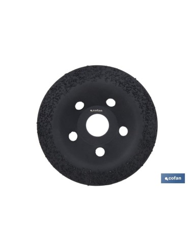 PLATO RECTIFICADOR CARBURO DE TUNGSTENO MULTIMATERIALES Ø115 X 22,23 GRANO MEDIO