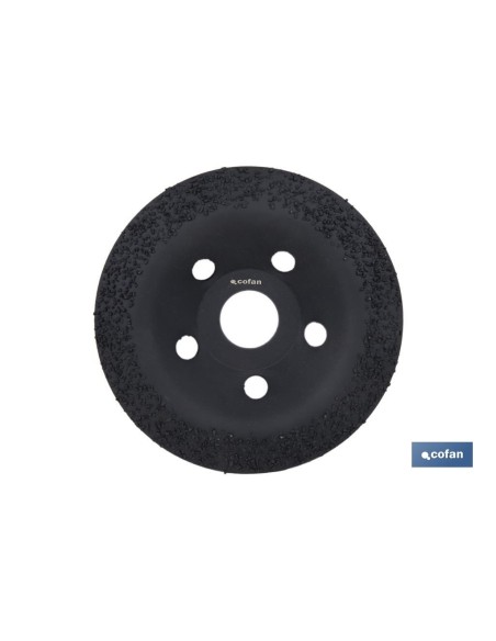 PLATO RECTIFICADOR CARBURO DE TUNGSTENO MULTIMATERIALES Ø115 X 22,23 GRANO MEDIO