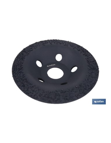 PLATO RECTIFICADOR CARBURO DE TUNGSTENO MULTIMATERIALES Ø115 X 22,23 GRANO MEDIO