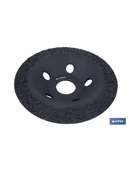 PLATO RECTIFICADOR CARBURO DE TUNGSTENO MULTIMATERIALES Ø115 X 22,23 GRANO MEDIO