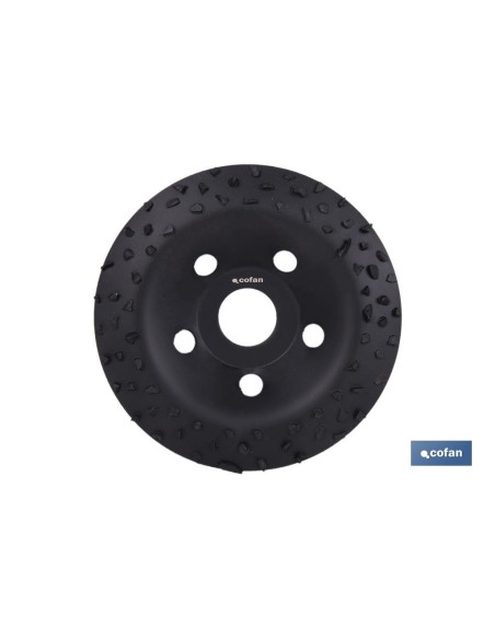 PLATO RECTIFICADOR CARBURO DE TUNGSTENO MULTIMATERIALES Ø115 X 22,23 GRANO GRUESO