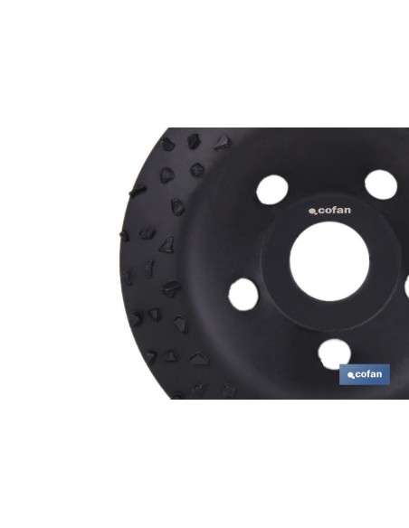 PLATO RECTIFICADOR CARBURO DE TUNGSTENO MULTIMATERIALES Ø115 X 22,23 GRANO GRUESO