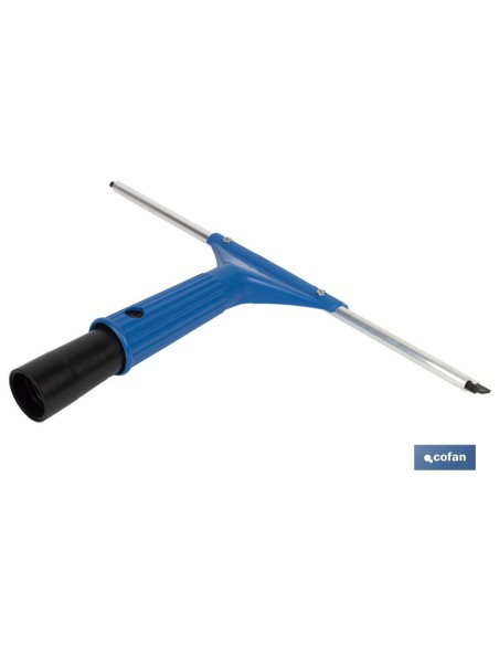 LIMPIACRISTALES METAL Y ABS 27 CM CON ADAPTADOR