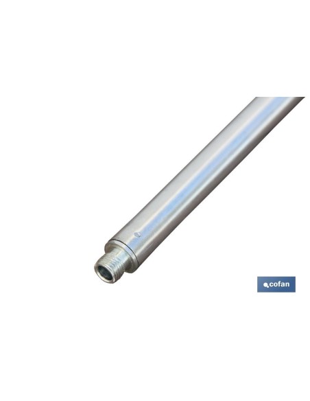 BARRA METAL CEPILLO LAVACOCHES+ENCHUFE RÁPIDO 180cm.