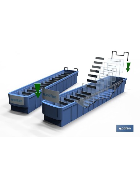 SEPARADOR TRANSVERSAL PLASTICO P/GAVETA
