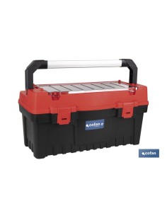 CAJA DE HERRAMIENTAS CON ORGANIZADOR Y REFUERZOS ABS 595 X 288 X 308 MM