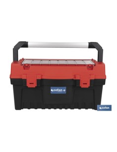 CAJA DE HERRAMIENTAS CON ORGANIZADOR Y REFUERZOS ABS 595 X 288 X 308 MM 2