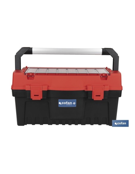 CAJA DE HERRAMIENTAS CON ORGANIZADOR Y REFUERZOS ABS 595 X 288 X 308 MM