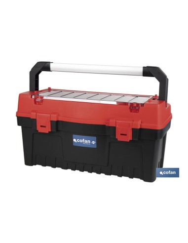 CAJA DE HERRAMIENTAS CON ORGANIZADOR Y REFUERZOS ABS 595 X 288 X 308 MM