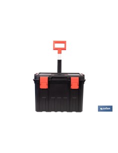 CAJA DE HERRAMIENTAS HEAVY DUTY CON ASA TELESCÓPICA Y RUEDAS 530 x 355 x 390 MM 2