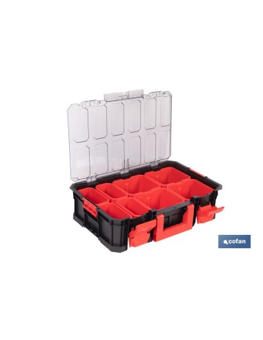 CAJA DE HERRAMIENTAS MODULAR CON ORGANIZADORES