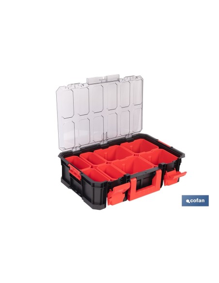 CAJA DE HERRAMIENTAS MODULAR CON ORGANIZADORES