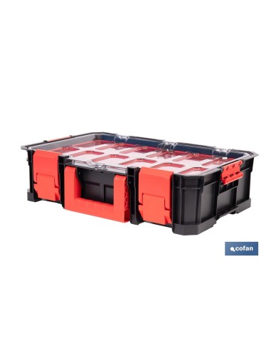 CAJA DE HERRAMIENTAS MODULAR CON ORGANIZADORES