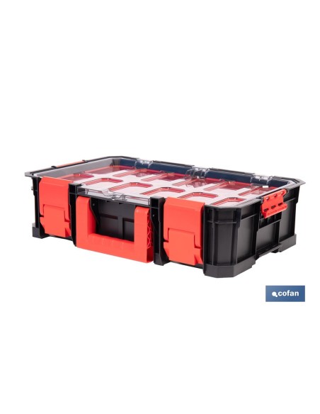 CAJA DE HERRAMIENTAS MODULAR CON ORGANIZADORES