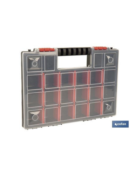 ESTUCHE ORGANIZADOR 20 COMPARTIMENTOS 344 X 249 X 50 MM